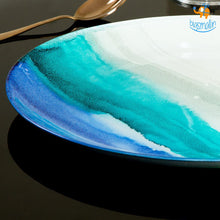 Load image into Gallery viewer, Azure Blue Artisan Large Plate