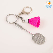 Load image into Gallery viewer, Badminton Keychain