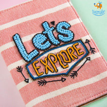 Load image into Gallery viewer, Lets Explore Beaded Passport Cover