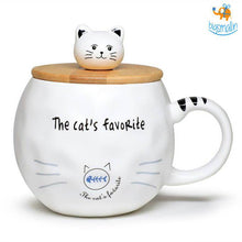 Load image into Gallery viewer, Kitty Mug With Lid & Spoon