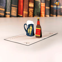 Load image into Gallery viewer, Daddy Beer Pop up Card