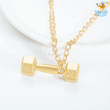 Load image into Gallery viewer, Dumbbell necklace