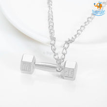 Load image into Gallery viewer, Dumbbell necklace