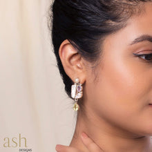 Load image into Gallery viewer, Hana Gemstone and Pearl Earrings