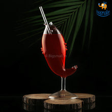 Load image into Gallery viewer, Fish Cocktail Glass with Straw