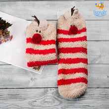 Load image into Gallery viewer, Fluffy Christmas Socks