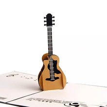 Load image into Gallery viewer, Guitar Pop Up Card