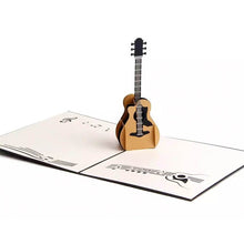 Load image into Gallery viewer, Guitar Pop Up Card