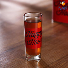 Load image into Gallery viewer, Happy Hour Flask and Shot Glasses Set