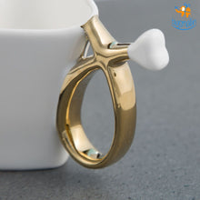Load image into Gallery viewer, Heart Shaped Ceramic Mug with Plate