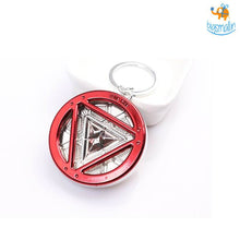 Load image into Gallery viewer, Iron Man Arc Reactor Keychain - Glow in the dark