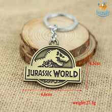 Load image into Gallery viewer, Jurassic Park Metallic Keychain