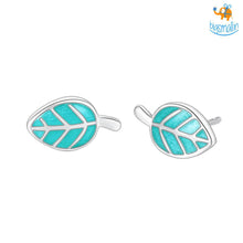 Load image into Gallery viewer, Leaf Shaped Ear Studs