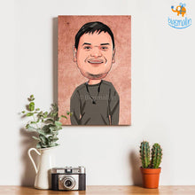 Load image into Gallery viewer, Personalized Caricature Wooden Portrait | COD Not Available