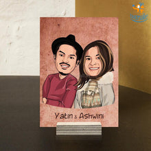Load image into Gallery viewer, Personalized Caricature Wooden Portrait | COD Not Available