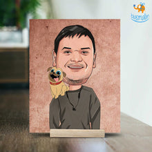 Load image into Gallery viewer, Personalized Caricature Wooden Portrait | COD Not Available