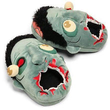 Load image into Gallery viewer, Plush Zombie Slippers