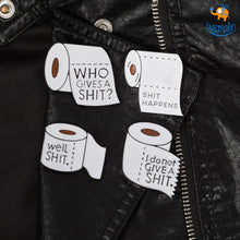 Load image into Gallery viewer, Toilet Paper Metallic Lapel Pins