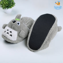 Load image into Gallery viewer, Totoro Plush Slippers (UK Size 4 - 8)