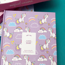 Load image into Gallery viewer, Unicorn Daily Planner Notebook