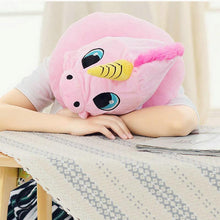 Load image into Gallery viewer, Unicorn Hoodie Neck Pillow