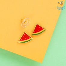 Load image into Gallery viewer, Watermelon Gold Plated Earrings