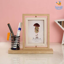 Load image into Gallery viewer, Wooden Photo Frame With Holder