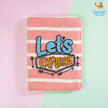 Load image into Gallery viewer, Lets Explore Beaded Passport Cover
