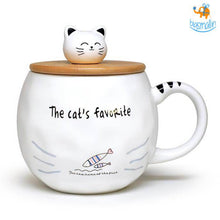 Load image into Gallery viewer, Kitty Mug With Lid &amp; Spoon
