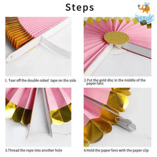Load image into Gallery viewer, DIY Unicorn Paper Fans - Set of 8 Fans
