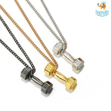 Load image into Gallery viewer, Dumbbell necklace
