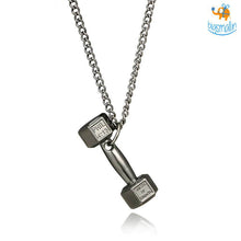 Load image into Gallery viewer, Dumbbell necklace
