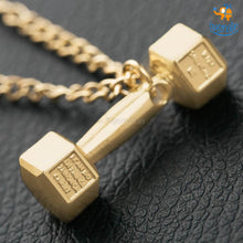 Load image into Gallery viewer, Dumbbell necklace
