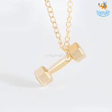 Load image into Gallery viewer, Dumbbell necklace
