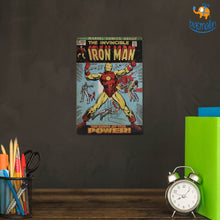 Load image into Gallery viewer, Iron Man Comic Tin Hanging Board
