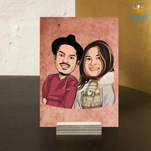 Load image into Gallery viewer, Personalized Caricature Wooden Portrait | COD Not Available
