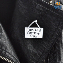 Load image into Gallery viewer, Positive Sign Lapel Pin
