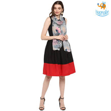 Load image into Gallery viewer, Shades of Grey Floral Modal Scarf
