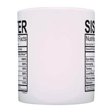 Load image into Gallery viewer, Sister Nutritional Facts Mug
