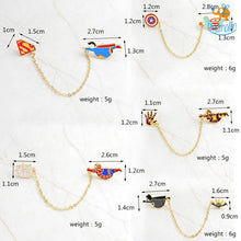 Load image into Gallery viewer, Superhero Chain Brooch Pin
