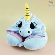 Load image into Gallery viewer, Unicorn Hoodie Neck Pillow
