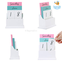 Load image into Gallery viewer, Wooden Desk Calendar
